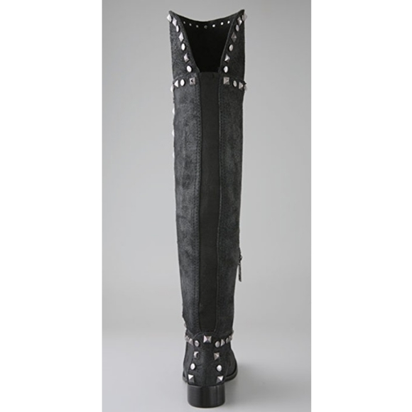 Tory Burch Rhett Over the Knee suede studded boots - Picture 4 of 8
